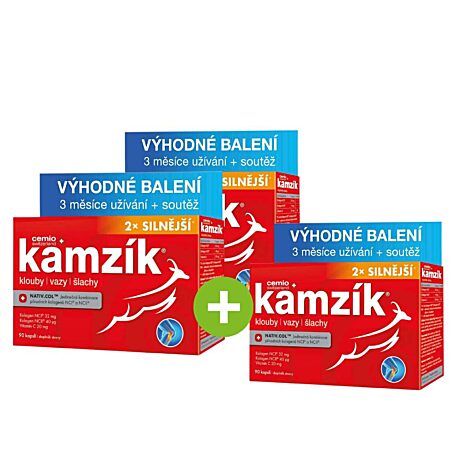 Cemio Kamzík® silnější, 90 kapslí, limitovaná edice Léto 2023, 2+1 ZDARMA
