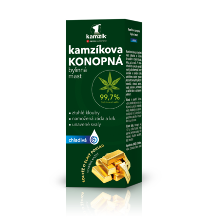 Kamzíkova konopná bylinná mast chladivá, 200 ml, dárkové balení 2022
