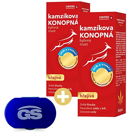 Cemio Kamzíkova konopná mast hřejivá 2 x 200 ml, soutěžní balení