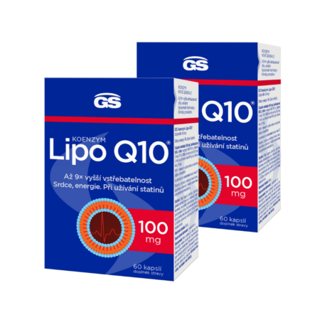 GS Koenzym Lipo Q10® 100 mg, 2 × 60 kapslí