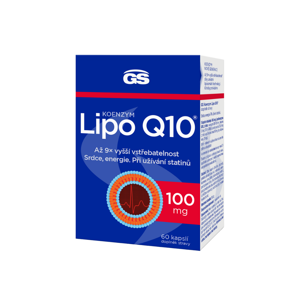 GS Koenzym Lipo Q10® 100 mg, 60 kapslí