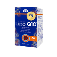 GS Koenzym Lipo Q10 60 mg, 60+10 kapslí NAVÍC, dárkové balení 2025