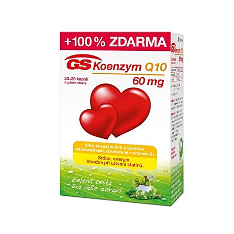 GS Koenzym Q10 60 mg, 30+30 kapslí