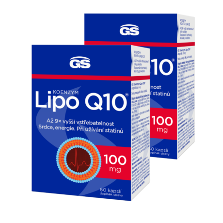 GS Koenzym Lipo Q10® 100 mg, 2 × 60 kapslí