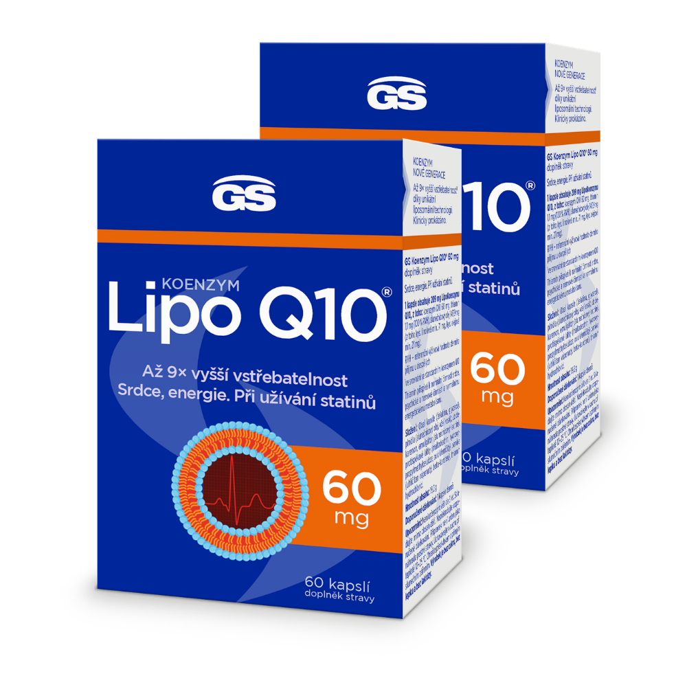 Levně GS Koenzym Lipo Q10® 60 mg, 2 × 60 kapslí