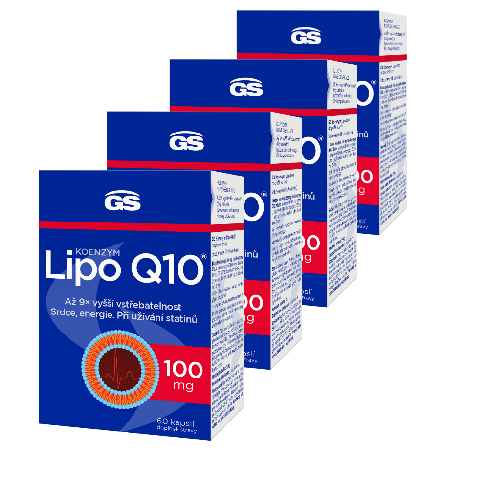 Levně GS Koenzym Lipo Q10® 100 mg, 4 × 60 kapslí