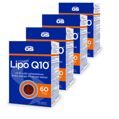 GS Koenzym Lipo Q10® 60 mg, 4 × 60 kapslí