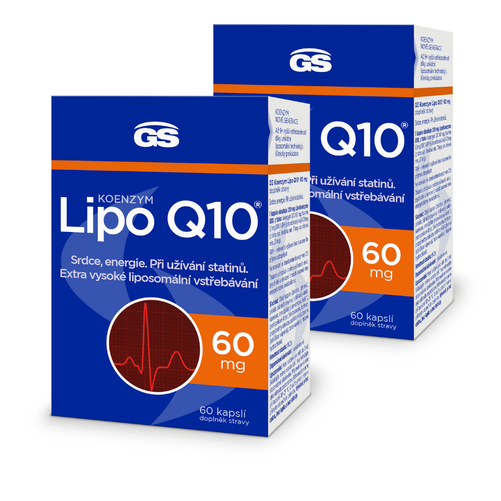 GS Koenzym Lipo Q10® 60 mg, 2 × 60 kapslí
