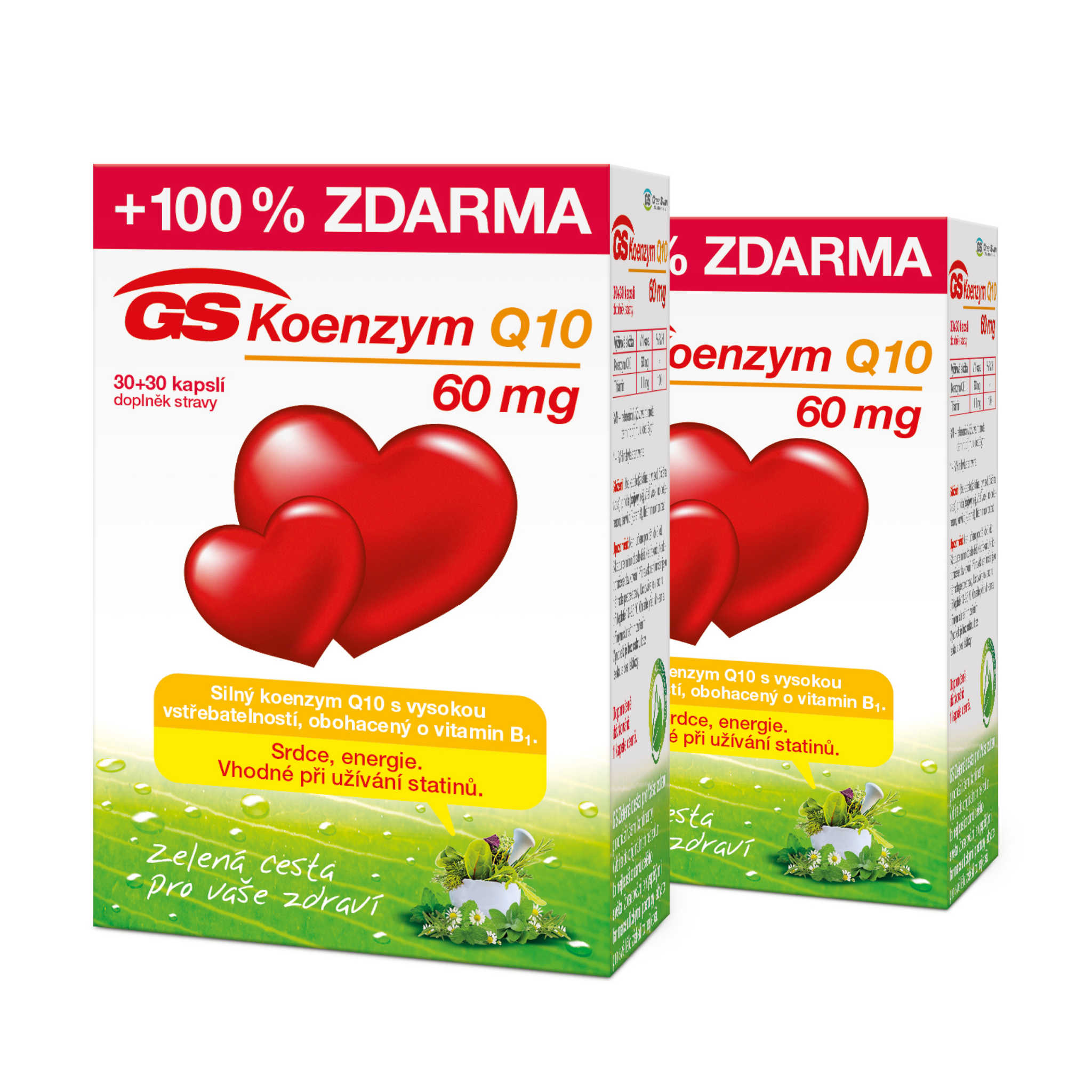 GS Koenzym Q10 60 mg, 2 × 60 kapslí