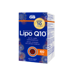 GS Koenzym Lipo Q10 60 mg, 60+10 kapslí NAVÍC, dárkové balení 2025