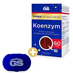 GS Koenzym Q10 60 mg, 60+10 kapslí NAVÍC, dárkové balení 2023