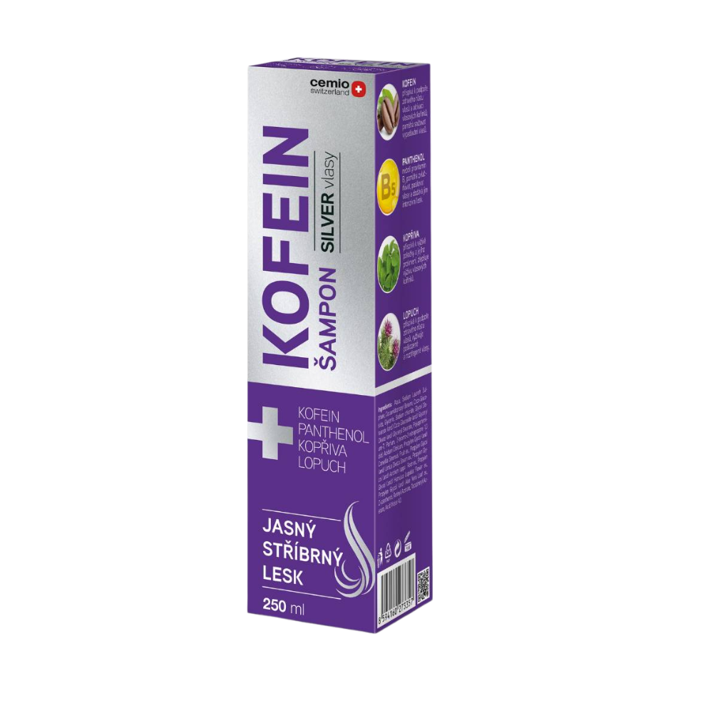 Levně Cemio KOFEIN šampon pro šedivé vlasy, 250 ml