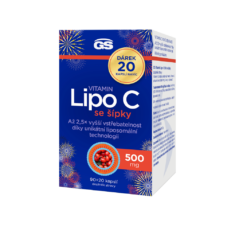 GS Vitamin Lipo C 500 mg se šípky, 90+20 kapslí NAVÍC, dárkové balení 2025