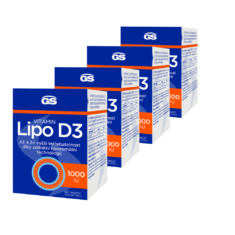 GS Vitamin Lipo D3 1000 IU, 4 × 60 kapslí