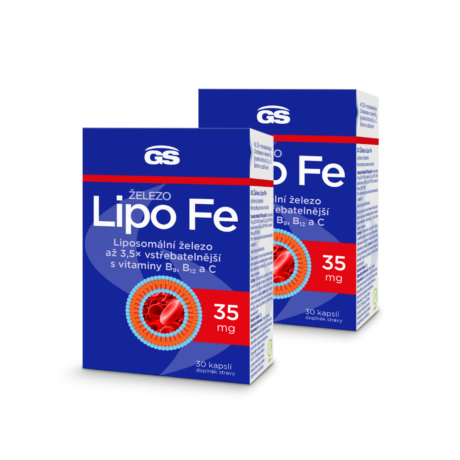 GS Železo Lipo Fe, 2 x 30 kapslí