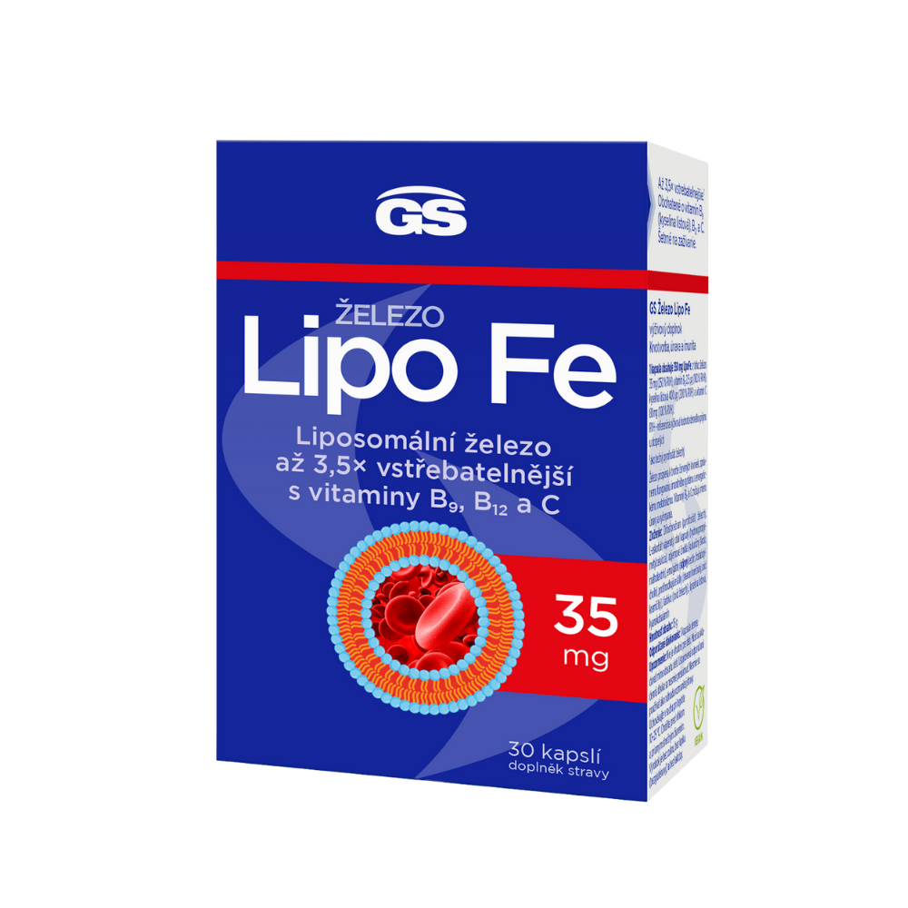 Levně GS Železo Lipo Fe, 30 kapslí