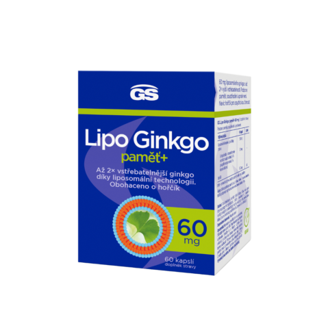 GS Lipo Ginkgo paměť+ 60 mg, 60 kapslí