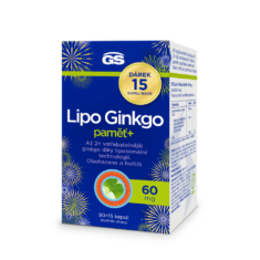 GS Lipo Ginkgo paměť+ 60 mg , 90+15 kapslí NAVÍC, dárkové balení