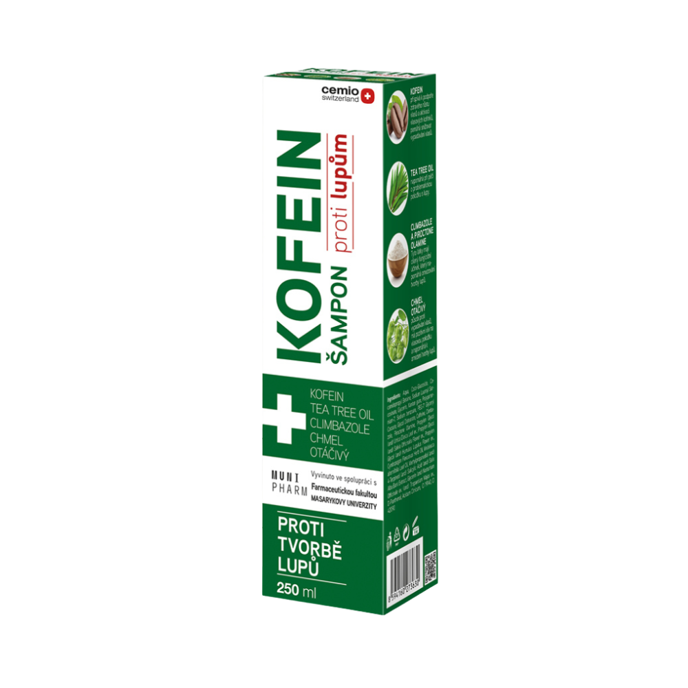 Levně Cemio KOFEIN šampon proti lupům, 250 ml
