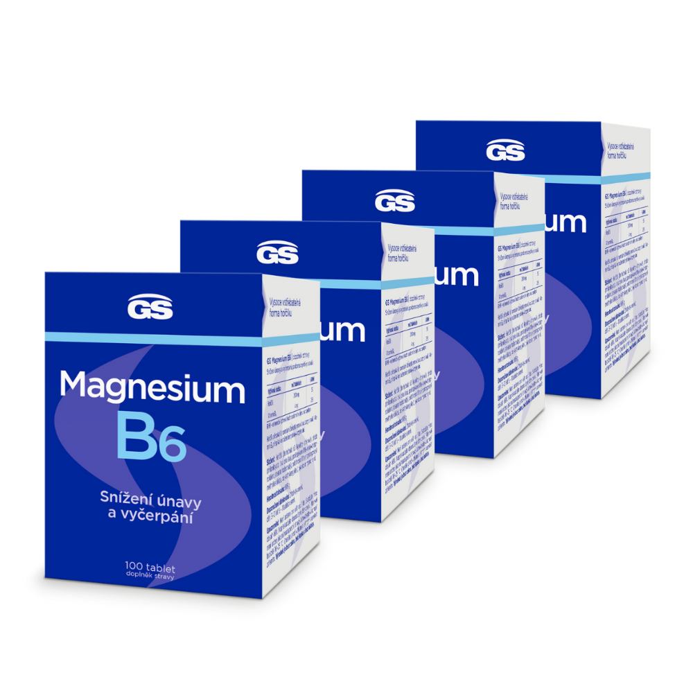 GS Magnesium s vitaminem B6, 400 tablet