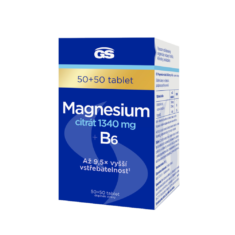 GS Magnesium citrát 1340 mg + B6, 50 + 50 tablet