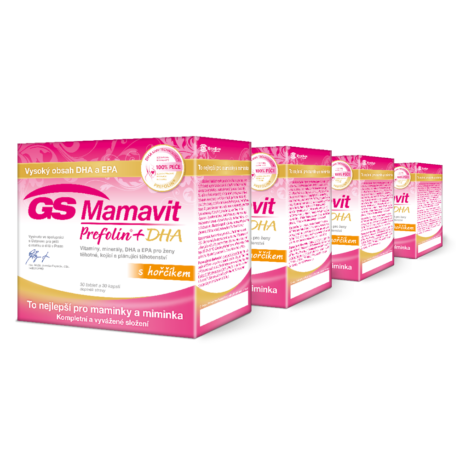 GS Mamavit Prefolin+DHA, 120 tablet + 120 kapslí