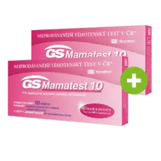GS Mamatest 10 Těhotenský test, 2 ks - 1+1 ZDARMA