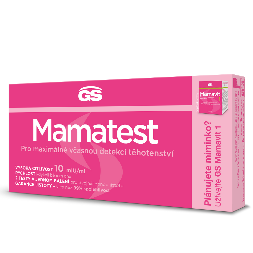 GS Mamatest Těhotenský test, 2 kusy