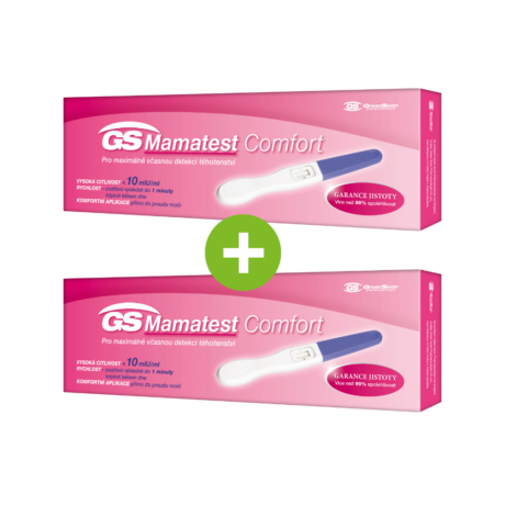GS Mamatest COMFORT 10 Těhotenský test, 1+1 ZDARMA