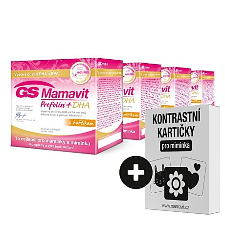 GS Mamavit Prefolin+DHA, 120 tablet + 120 kapslí