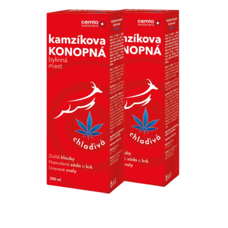 Cemio Kamzíkova konopná bylinná mast chladivá, 2 x 200 ml