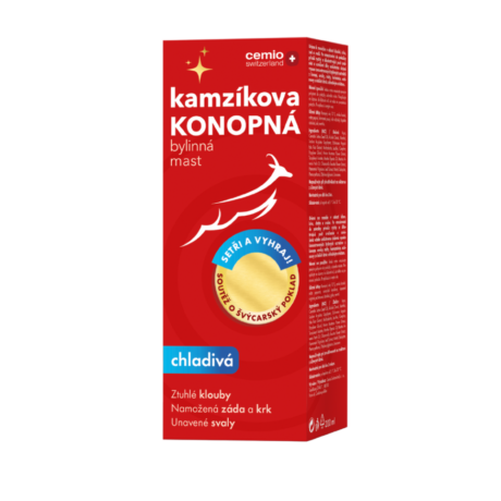 Cemio Kamzíkova konopná mast chladivá 200 ml, soutěžní balení