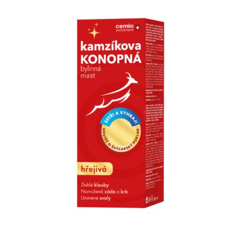 Cemio Kamzíkova konopná mast hřejivá 200 ml, soutěžní balení