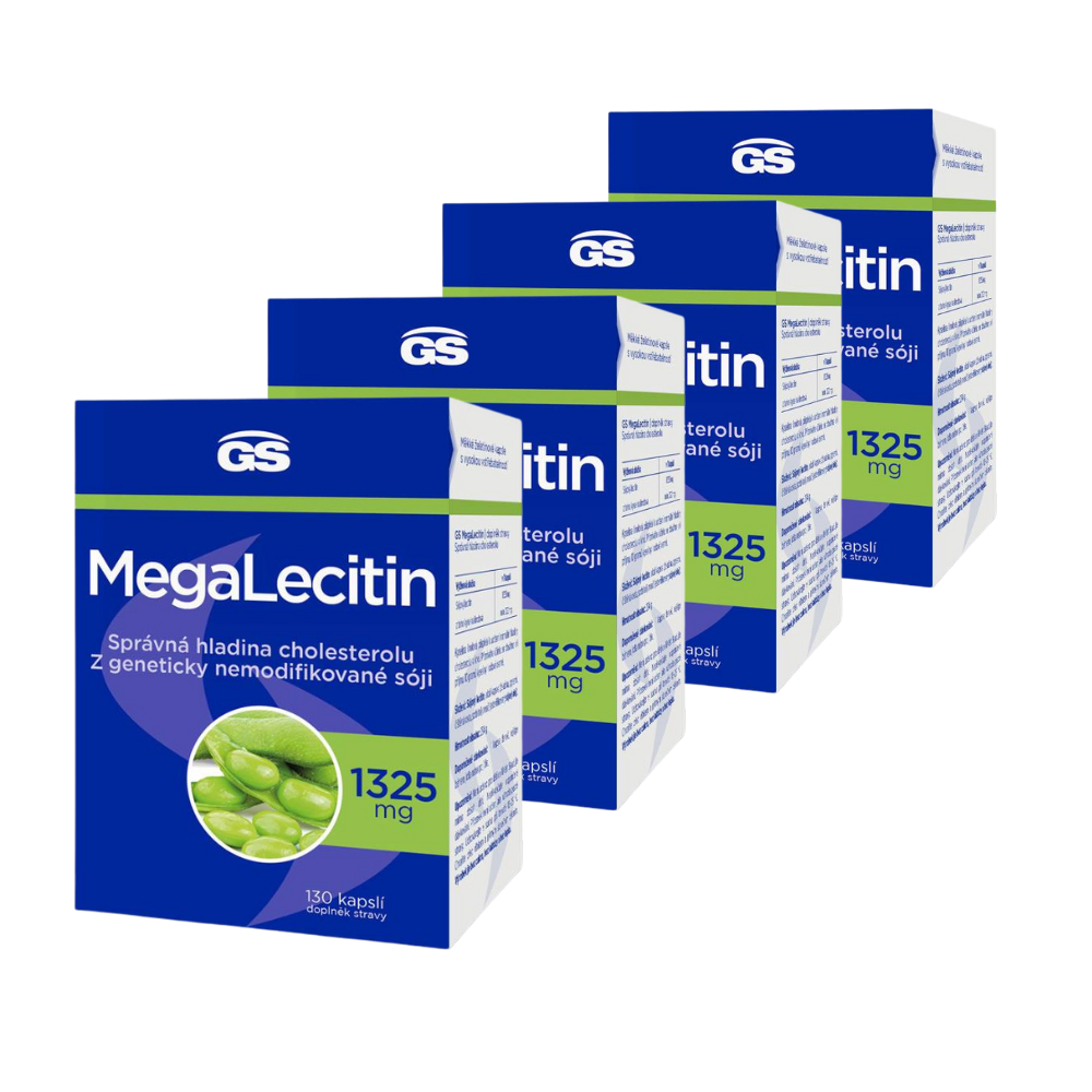 GS MegaLecitin, 4 × 130 kapslí