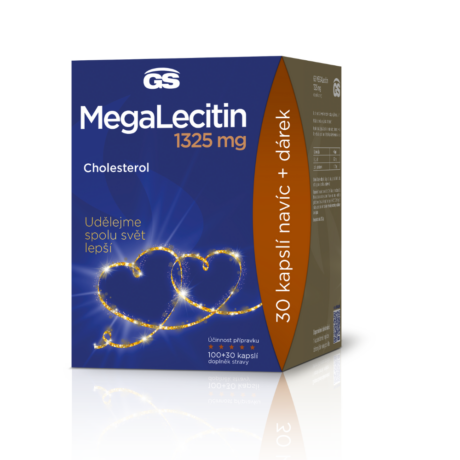 GS MEGA Lecitin 1325 mg, 100+30 kapslí, dárkové balení 2022