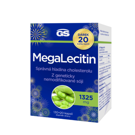 GS Megalecitin, 130+20 kapslí NAVÍC, dárkové balení 2025