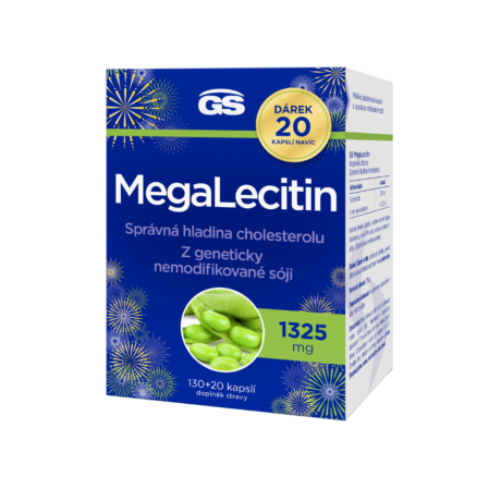 GS Megalecitin, 130+20 kapslí NAVÍC, dárkové balení 2025
