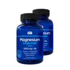 GS Magnesium bisglycinate pure 1000 mg + B6, 2 × 100 tablet