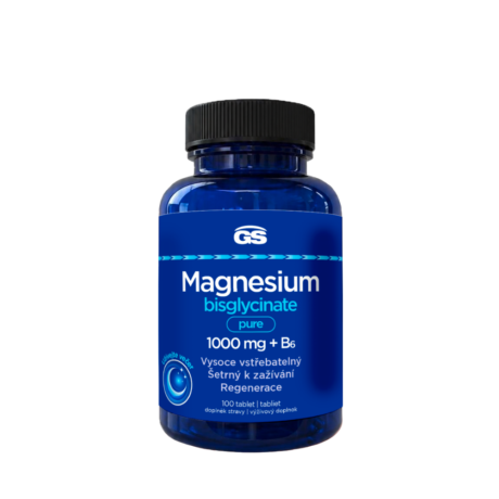 GS Magnesium bisglycinate pure 1000 mg + B6, 100 tablet
