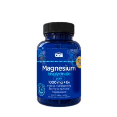 GS Magnesium bisglycinate pure 1000 mg + B6, 100 + 10 tablet NAVÍC, dárkové balení