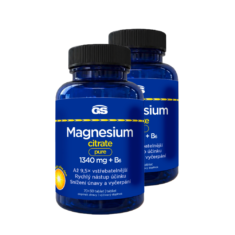 GS Magnesium citrate pure 1340 mg + B6, 2 × 70+30 tablet