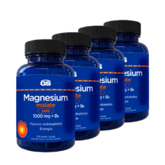 GS Magnesium malate pure 1000 mg + B6, 4 × 100 tablet