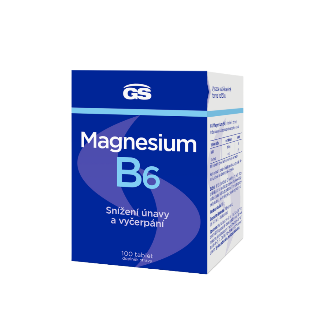 GS Magnesium s vitaminem B6, 100 tablet