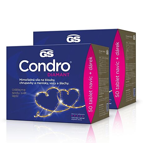 GS Condro® DIAMANT, 2 × 150 tablet, dárkové balení 2022