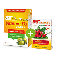 GS Extra Strong Vitamin D3 2000 IU, 90 kapslí
