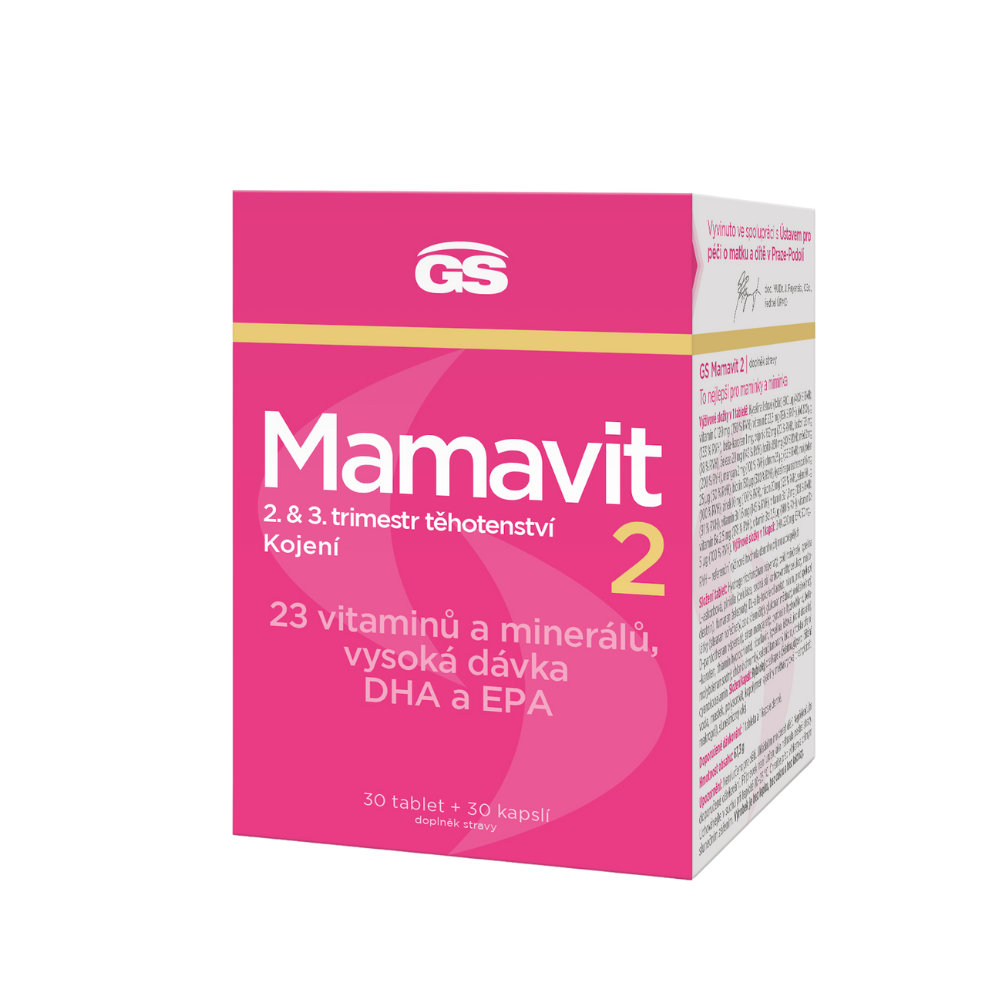 Levně GS Mamavit 2 Těhotenství a kojení, 30 tablet + 30 kapslí