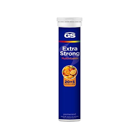 GS Extra Strong Multivitamin pomeranč, 20+5 šumivých tablet