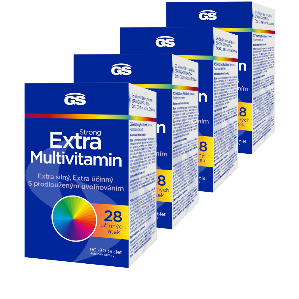 Levně GS Extra Strong Multivitamin, 4 × 120 tablet