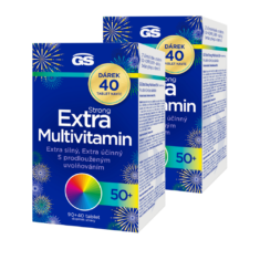 GS Extra Strong Multivitamin 50+, 2 × 90+40 tablet NAVÍC, dárkové balení