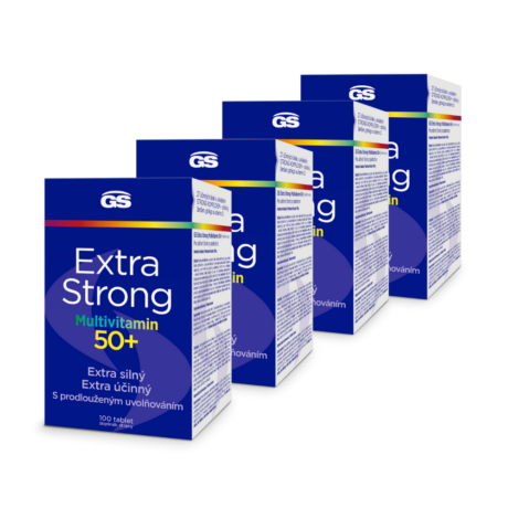 GS Extra Strong Multivitamin 50+, 4 × 100 tablet